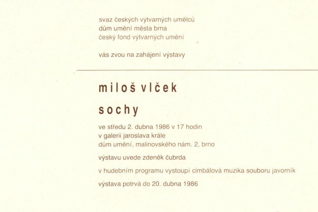 Miloš Vlček – sochy